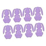 Warmhm 8 Stück Kaninchen Bestecktasche Würze Küchenbesteckhalter Tabletts Dosen-organizer Für Die Speisekammer Zubehör Sofort Trocken Sinken Besteckorganisatoren Violett Vlies