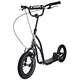 STIGA Unisex-Youth STR Air Kickscooter, Black, 12 '