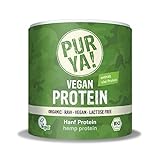 PURYA! BIO HANF Protein-Pulver, für Smoothies, Shakes, Salate oder Müslis, veganes Protein für Muskelaufbau und Fitness, vegan und laktosefrei, 250g