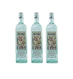 3x 700ml Tsipouro Idoniko mit Anis 43% Vol. erstklassiger Tresterbrand Schnaps aus Griechenland - griechischer Raki im Set + Probiersachet Olivenöl 10ml oder Nescafe Frappe 2g