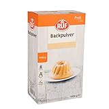 RUF Backpulver, Großpackung, zum Backen von Kuchen, Brötchen und Waffeln, zur Reinigung im Haushalt geeignet, glutenfrei, vegan, Profi Line, 1000g