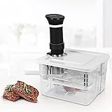 Sous Vide Behälter 7 in 1 Set 12L mit Deckel und Rack, für Garer Stick Professional, Mehrere Marken Geeignet, Multifunktionaler Transparenter Behälter(MEHRWEG)