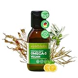 Viktilabs© - Omega 3 Algenöl vegan | Totox-Wert ≤ 5 | Hochdosierte Formel: Enthält 3,86 g Algenöl pro Tagesdosis mit 579 mg EPA und 1158 mg DHA | Ergänzt durch Vitamin D3 und Olivenöl | 3x Flasche