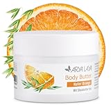 ARYA LAYA Body Butter Hafer Orange, 200 ml - reichhaltige Körperbutter mit Sheabutter bio, auch geeignet für trockene Haut, dezenter Duft nach Cerealien mit feiner Orangennote, vegan