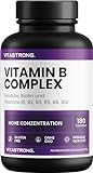 Vitamin B Komplex hochdosiert – 180 Tabletten B Vitamine -Gruppe mit Biotin, B1, B2, B3, B5, Vitamin B6, Vitamin B12 und Folsäure für eine zur Reduzierung von Müdigkeit und Erschöpfung