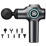 Massagepistole, Muskel Percussion massagegerät mit 99 Geschwindigkeiten,Massagepistole, Elektrische Handmassagegeräte, 9 Massageköpfen LCD Touchscreen,Rücken Massagegerät mit USB C Aufladung