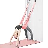 flintronic Aerial Yoga Hängematte, Yoga Hängematte, Yoga Schaukel Nylon Anti-Schwerkraft Hängematte, Yogagurt Beinstretcher, Hochelastischer Stretching Band für Pilates Ballett Spagat Gymnastik