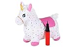 Knorrtoys 40252 - Hüpftier Einhorn bunt inkl. Luftpumpe