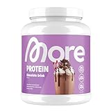 MORE Protein, Trinkschokolade, 600 g, Mix aus Whey Konzentrat und Casein ideal zum Muskelaufbau und -erhalt, mit Laktase - made in Germany