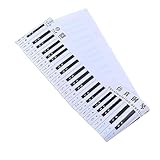TOGEVAL 1Stück Klavier Tastatur Übungs Tasten Wasserdichte Fingersimulationspraxisführung für Klavieranfänger Einfaches Lernen der Musiktheorie mit Anleitung für Unterricht