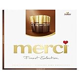 merci Finest Selection Herbe Vielfalt – 1 x 250g – Gefüllte und nicht gefüllte Schokoladen-Spezialitäten