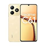 realme C61 Smartphone 6+128GB, 45W SUPERVOOC Charge, 5000mAh Massive Battery, Powerful Octa-core Chipset, 7.74mm Ultra Slim Design, AI Boost Engine, Sparkle Gold, No Adapter