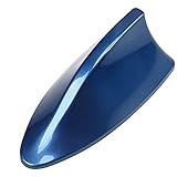 Shark Antenne POSSBAY Haiflosse Autoantenne mit Verstärker AM FM Dachantenne Blau
