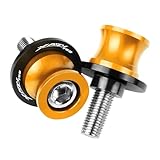 YULEGUDI Swing Arm Spulen Für Hon┐da Für X-ADV750 Für XADV750 Für XADV 750 2017 2018 2019 2020 2021 Motorrad Schwinge Spulen Sliders Stand Schrauben 8MM(8MM Gold)