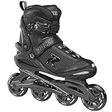 ROCES Icon Herren-Inline-Skates für den Außenbereich, atmungsaktiv, Fitness, Komfort, 4, 80 mm Rollen, Racing-Inline-Skates mit Memory-Schnalle, einfacher Einstieg, glasfaserverstärkte Schale und