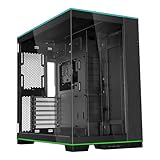 Lian Li O11D EVO RGB Gaming PC Gehäuse ATX Schwarz - Midi Tower PC Gehäuse mit RGB-Beleuchtung, Grafikkarten bis 455 mm, bis zu 420 mm Radiatoren, Black PC Case Stahl, Aluminium, Gehärtetes Glas