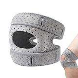 Patella-stabilisierende Knieorthese, Knieorthese Patella-Stabilisator Knieentlastungs-Stützorthese - Knie-Entlastungs-Stützstabilisator, Rutschfest, Stoßdämpfend, Schützend Für Männer Und Frauen, Zu