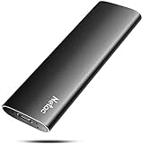 Netac SSD Extern 500GB USB 3.2 Gen 2, Externe Festplatte SSD für Laptop, TV Aufnahmen, Mac, PS4, PS5, Xbox, Handy Android, Festkörper-Laufwerk (USB C Aluminum)
