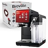 Breville Prima Latte II Siebträgermaschine | Espressomaschine/Kaffeemaschine für Milchkaffee und Cappuccino | Professionelle 19-Bar-Pumpe und Milchaufschäumer | Rot [VCF109X]