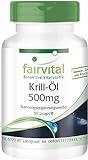 Fairvital | Krill-Öl Kapseln 500mg - HOCHDOSIERT - 90 LiCaps® - Superba Antarktis, reich an EPA & DHA