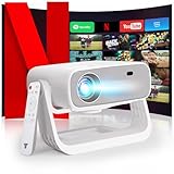 Wielio 2025 Neuer Upgraded Full HD 1080P Beamer, 28000 Lumen, 4K Unterstützung, Android 11, WiFi 6＆ Bluetooth 5.2, automatische Trapezkorrektur 269E-Q