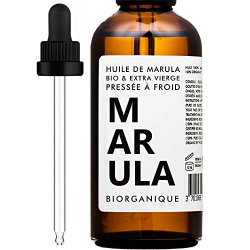 BIO Marulaöl 100% rein, natürlich und kaltgepresst - 50 ml - Pflege für Haar, Körper, Anti-Aging, Haut