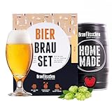 Braufässchen |Bierbrauset zum selber brauen | Pils im 5 liter Fass | In 7 Tagen fertig | Geschenk für Männer, Freund oder Vater | Biergeschenk