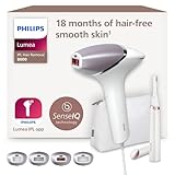 Philips Lumea IPL Haarentfernungsgerät 8000 Series – Haarentfernungsgerät mit SenseIQ Technologie, 4 Aufsätze und Satin Compact Korrekturtrimmer (Modell BRI949/00)