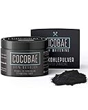 COCOBAE ® Teeth Whitening - Aktivkohle Pulver Aus Kokosnuss Kohle Für Weiße Zähne – Natürliche Zahnaufhellung - Aktivkohle Zähne - Zähne weisser machen - Activated Charcoal Powder