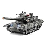 1/24 Rc Panzer, China 99 Ferngesteuerter Kampfpanzer RC Spielzeug, 2.4GHz Fernbedienung Panzer, Panzer Modell mit Lebenskontrollleuchte, Panzer für Kinder ab 6 Jahren Jungen