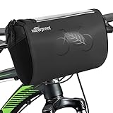 WOTOW Lenkertasche Fahrrad - wasserdichte wetterfeste Fahrradtasche vorne Lenker reflektierende Fahrradtasche Lenker mit transparentem wasserdichtem Touchscreen für e-Bike MTB Radfahrer