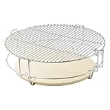 Onlyfire GCG-8552 Kochsystem (2xGrillroste, 1xGestell, 2xHitzeabweiser) Kompatibel für Big Green Egg, Keramikgrill, Kamado Joe Classic, Pit Boss K22 usw