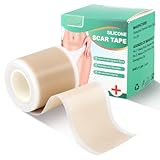 Silikon Narbenpflaster,Silikonpflaster Für Narben(4cm x 300cm Rolle),Wiederverwendbares Silicone Scar Tape, Kaiserschnitt,OP-Narben,Verbrennungen,Keloid & Akne ﻿