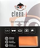 cleen-i Antibeschlagtuch, trockenes Mikrofasertuch, Reinigungstuch für Brillen, Brillenputztuch Antibeschlag, REACH u. OEKO-TEX 100 zertifiziert.