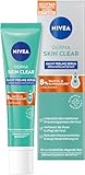 NIVEA Derma Skin Clear Nacht Peeling Serum, Gesichtspflege für ein sichtbar verbessertes Hautbild, porenverfeinerndes Niacinamide Serum Peeling mit AHA & BHA (40 ml)
