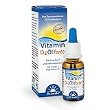 Dr. Jacob's Vitamin D3 Öl forte 20 ml I 2000 I.E. 50 µg D3 pro Tropfen I optimal bioverfügbar I 600 Tropfen, 1.200.000 I.E