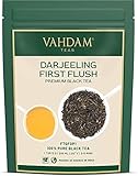 VAHDAM, Darjeeling Premium First Flush Schwarzer Tee (340g) Loser Blätter Schwarztee | Stark, Aromatisch & Reichhaltig | 100% Natürliche Inhaltsstoffe - Direkt Von Der Quelle In Indien