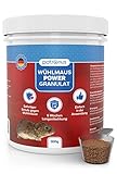 Wühlmaus Power Granulat 300 g - Wühlmäuse effektiv vertreiben mit Sofort- und Langzeitwirkung - Wühlmausgift-Alternative als Abwehr-Mittel gegen Wühlmäuse - aus deutscher Produktion