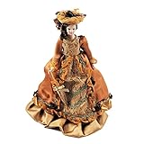 Melody Jane Puppenhaus Viktorianische Dame in Rostbraun Outfit Porzellan 1:12 Menschen