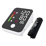 Digitales Oberarm-Blutdruckmessgerät mit Arrhythmie-Erkennung, 80 Speicherplätze & WHO-Ampel-Display – für Zuhause & Unterwegs – Ideal für Senioren, Sportler & Herz-Kreislauf-Patienten