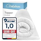 Dailydream viscoelastischer Matratzentopper “Model M“ mit Memory Foam Effekt, 140x200x5cm, Edition Standard