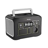 PurMars Tragbares Power Station 300W (max. 500W), 288Wh, Stromspeicher 230V AC USB-PD60W, LED Taschenlampe, Lifepo4 Solarbank Outdoor Camping Reise Zuhause Stromausfall Notfall