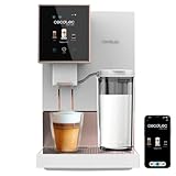 Cecotec Superautomatische Kaffeemaschine Cremmaet Compactccino Connected White Rose. 19 Bar, TFT-Bildschirm und WLAN, Thermoblock-System, Milchtank, 150 g Kaffeebohnenbehälter, 5 Mahlgradeinstellungen