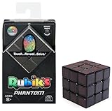 Rubik’s Phantom Cube 3x3 Zauberwürfel - der Klassische 3x3 Cube mit Thermo-Twist, die Farbfelder leuchten erst bei Warmer Berührung, für Logik-Akrobaten ab 8 Jahren - Original Rubik's Cube