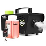 Fuzzix F500S Nebelmaschine mit Flüssigkeit 250ML, Fernbedienung, 500 Watt Nebelmaschine Halloween, Fogger für Hochzeiten, Partys, Bars