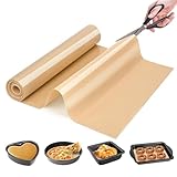 30x250cm Dauerbackfolie Silikon - Wiederverwendbares Backpapier für Backofen und Grill - Schneidbar - Antihaftbeschichtung - Grillmatte für Heißluftfritteuse, Kastenform, Backblech