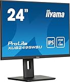 iiyama Prolite XUB2495WSU-B7 61,1cm 24,1' IPS LED-Monitor WUXGA 16:10 HDMI DP USB3.2 USB-C Slim-Line Höhenverstellung Pivot schwarz