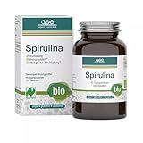 GSE Naturland Bio Spirulina Tabletten - 550 Spirulina Bio Presslinge hochdosiert, 6000 mg pro Tagesdosis - Bio Algen, enthalten Eisen - Vegan, ohne Zusätze - Produziert in Deutschland, Laborgeprüft