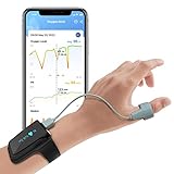 Wellue tragbarer Schlafmonitor für das Handgelenk - Bluetooth Pulsmesser Gesundheit Tracker|O2-Sättigungsniveau und Herzfrequenz über Nacht, Intelligente Vibration mit kostenloser APP & PC-Bericht