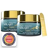 NiDiz 800MG Mumijo Shilajit Original Himalaya, 50g - 55 Portionen, Shilajit Harz für Männer & Frauen, Shilajit-Ergänzung mit Ashwagandha, Löwenmähne, Maca & Tribulus Terrestris, 85+ Spurenelemente 2X